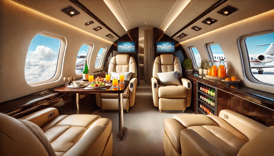 The Art of Flying: Exclusive Amenities on Private Jets